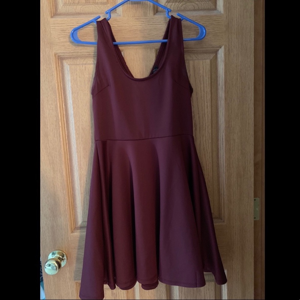 Rue 21 Maroon Skater Dress👗